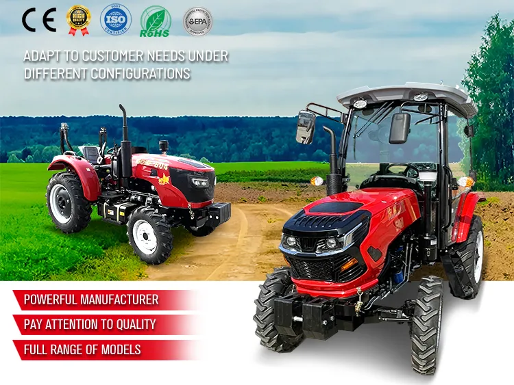 XQ-T1004 100HP 4WD farm tractor hero poster with CE and ISO certifications, featuring Weichai engine and reinforced chassis from a Shandong factory.