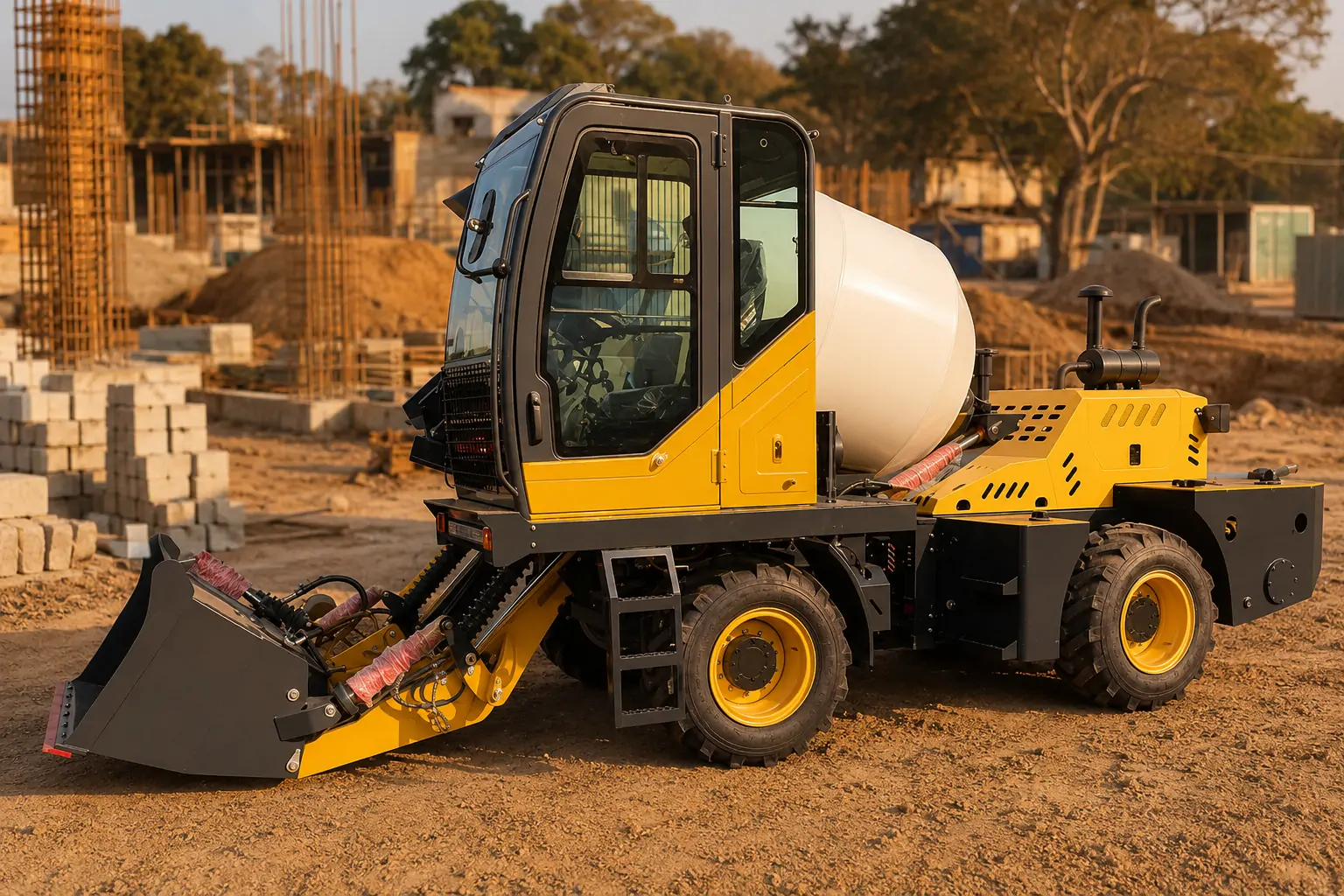 2.6 cubic meter self loading concrete mixer XQ-SM260