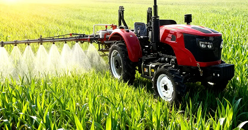 Farm tractor for agricultural operations and field work