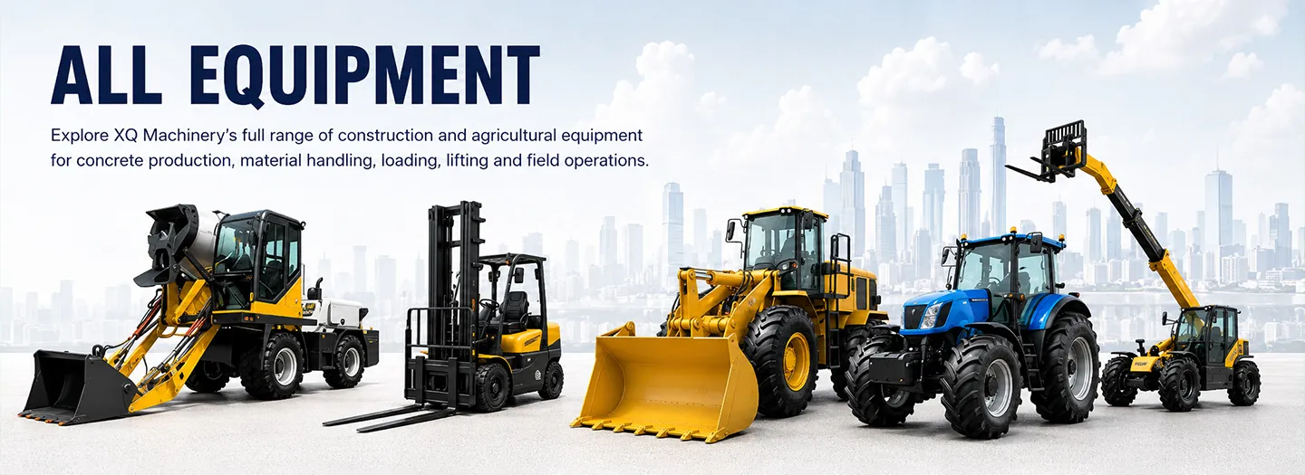 All equipment product category banner for XQ Machinery construction and agricultural equipment