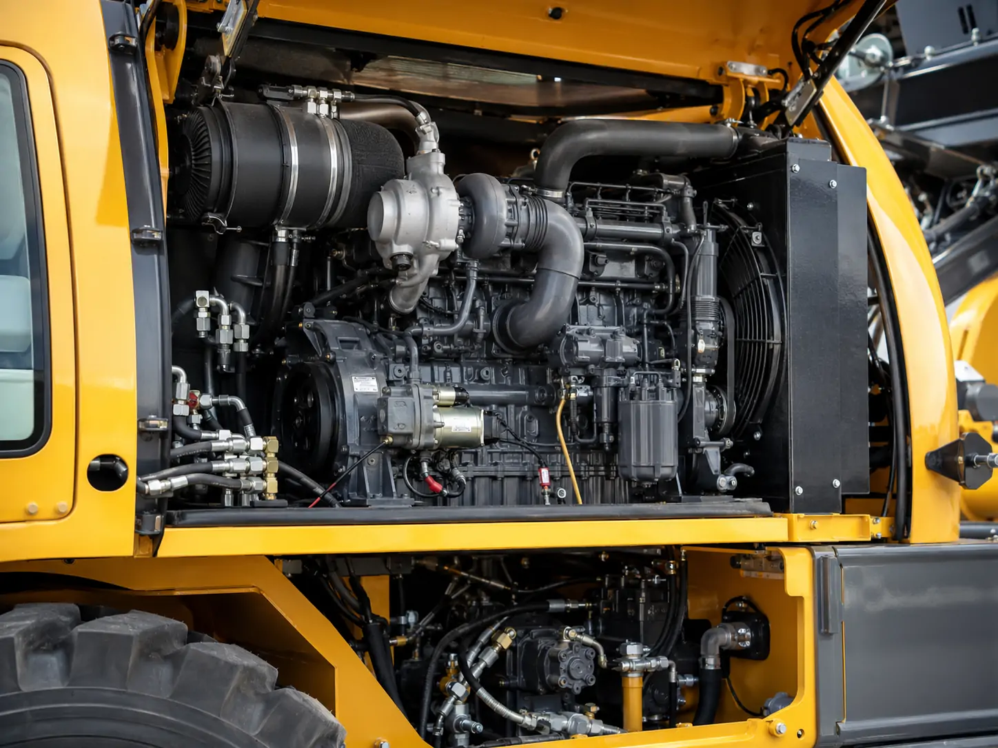 Self loading concrete mixer engine specifications Yuchai Cummins