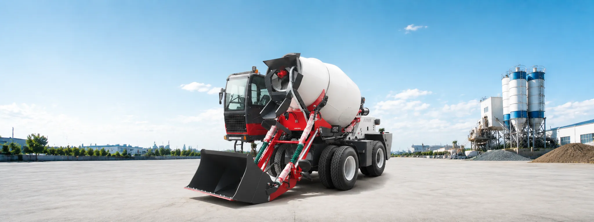 Contact Us 2 XQ Machinery self-loading concrete mixer for construction and concrete projects