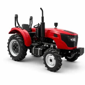 XQ-T504 50HP 4WD farm tractor with heavy-duty agricultural tires, front counterweight and open operator platform