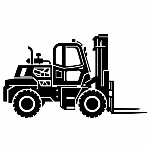 Rough terrain forklift product category icon for XQ Machinery